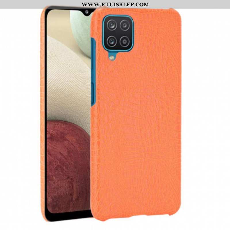 Etui do Samsung Galaxy M12 / A12 Efekt Skóry Krokodyla